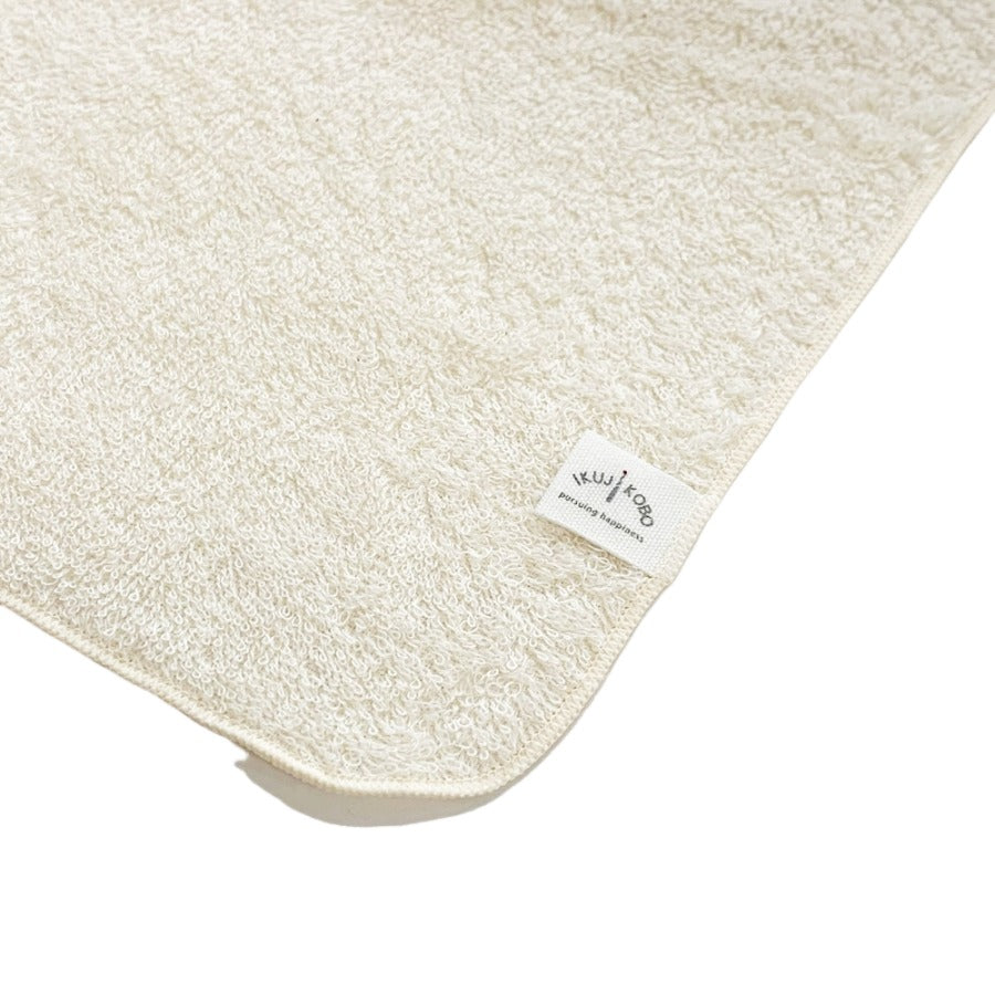 No.373707/無地タオルハンカチ（オーガニックコットン使用）