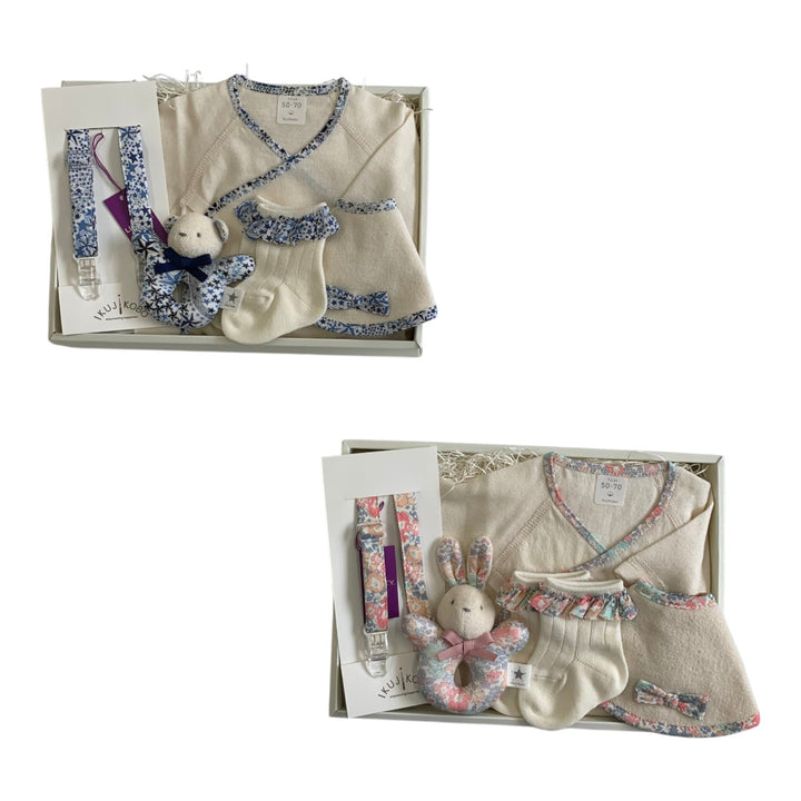 No.405309/オーガニック出産準備ギフトセット(ボックス入・リバティプリント使用)