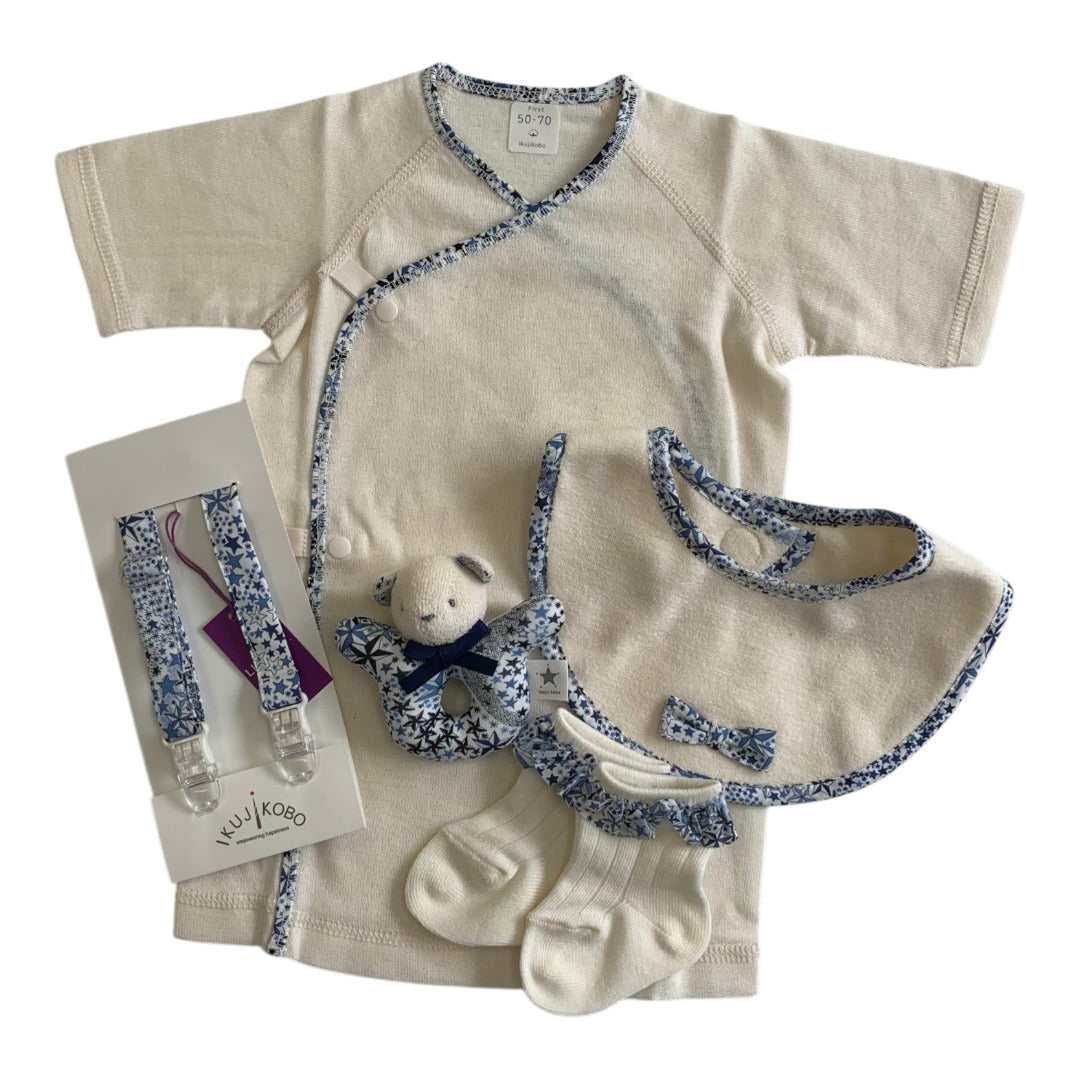 No.405309/オーガニック出産準備ギフトセット(ボックス入・リバティプリント使用)