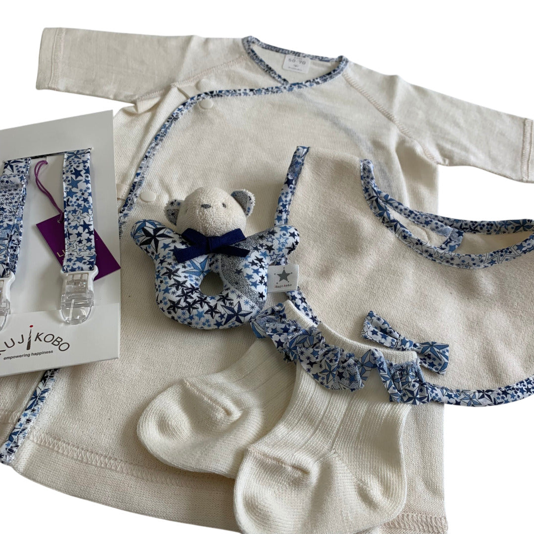 No.405309/オーガニック出産準備ギフトセット(ボックス入・リバティプリント使用)