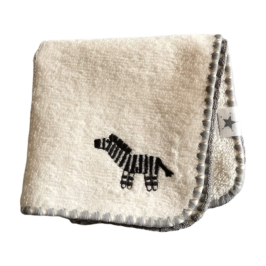 No.412009/動物刺しゅう付きタオルハンカチ