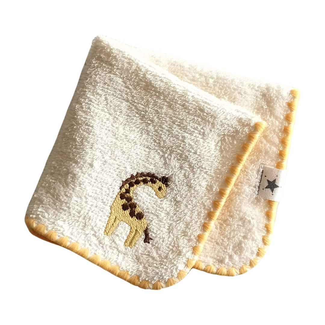 No.412009/動物刺しゅう付きタオルハンカチ