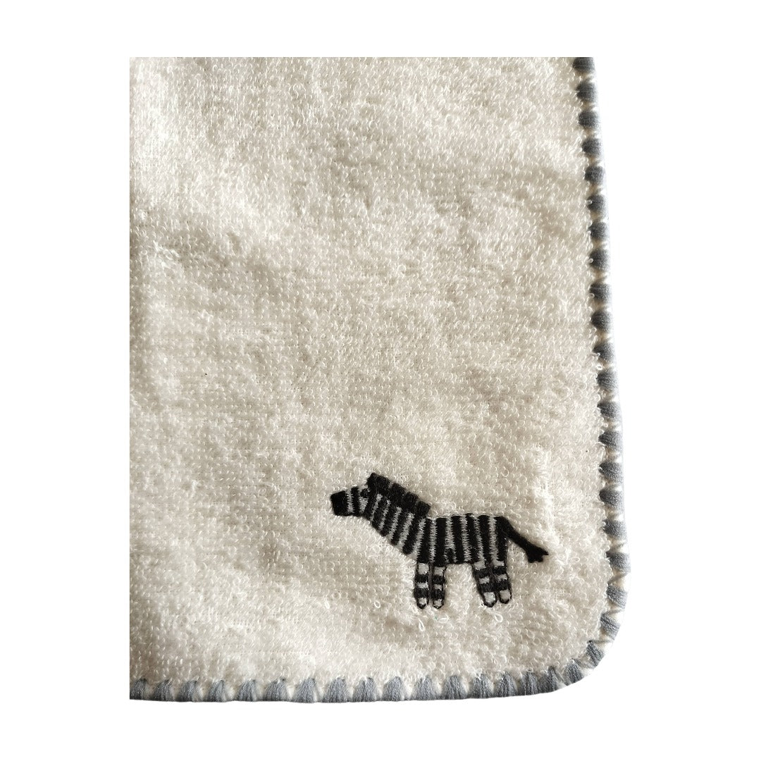 No.412009/動物刺しゅう付きタオルハンカチ