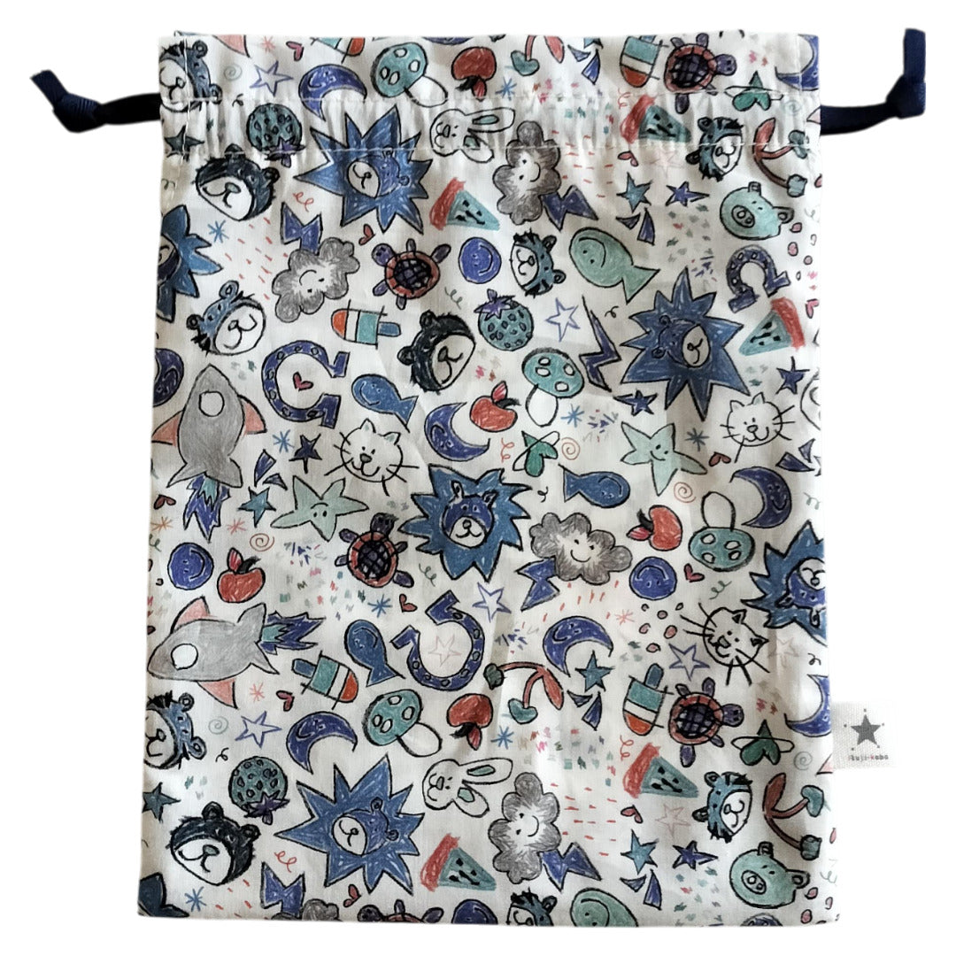 リバティ・コップ入れ巾着袋