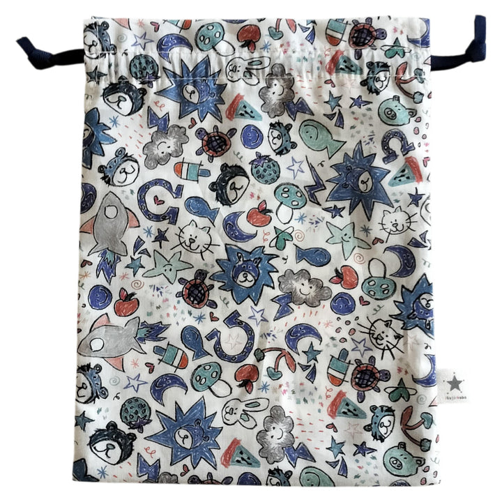 リバティ・コップ入れ巾着袋