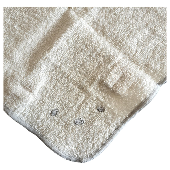 No.409009/耳付きガーゼパイルハンカチ（オーガニックコットン使用）