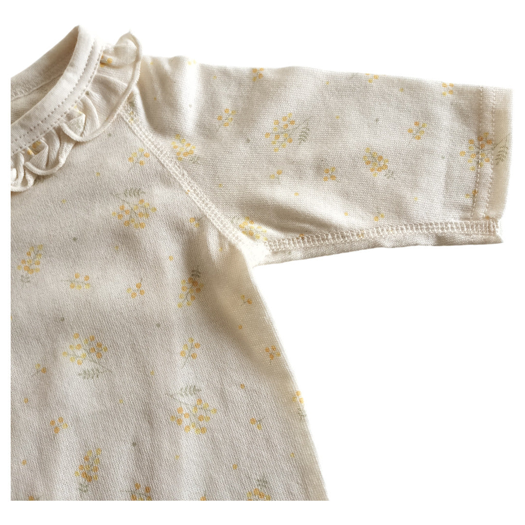 No.422103/オーガニックプチドレス(ミモザ柄)