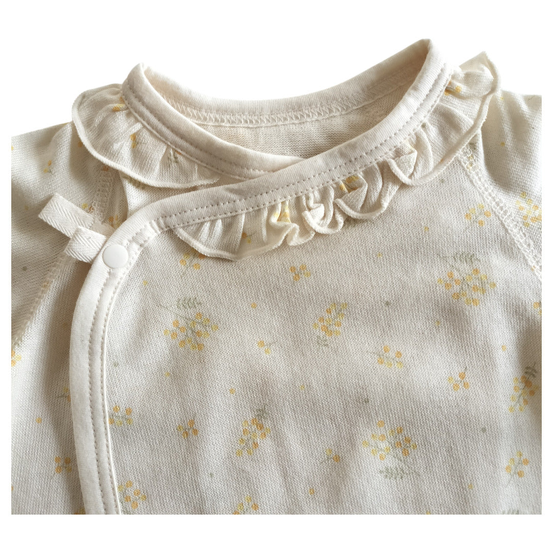 No.422103/オーガニックプチドレス(ミモザ柄)