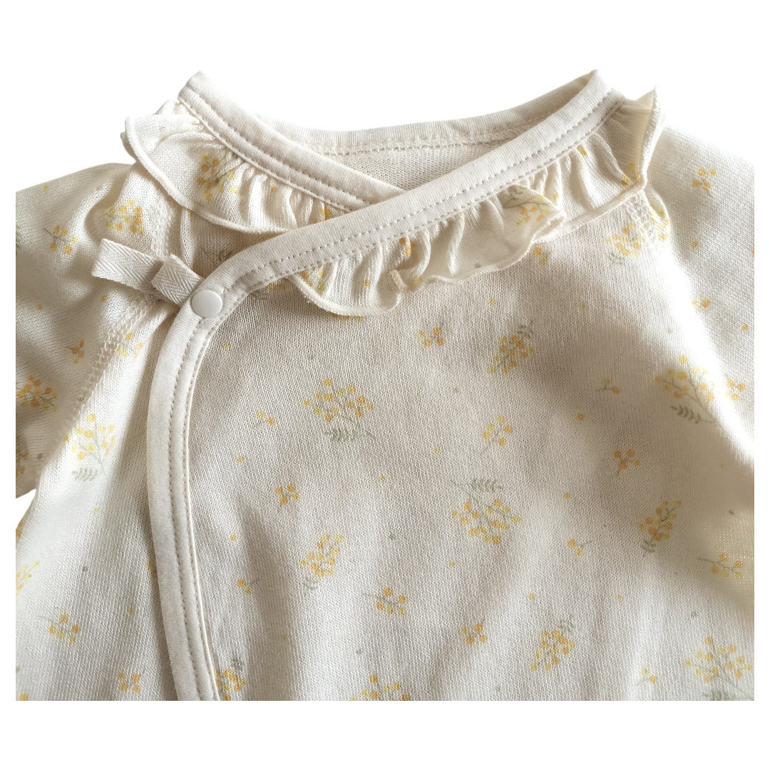 No.422103/オーガニックプチドレス(ミモザ柄)