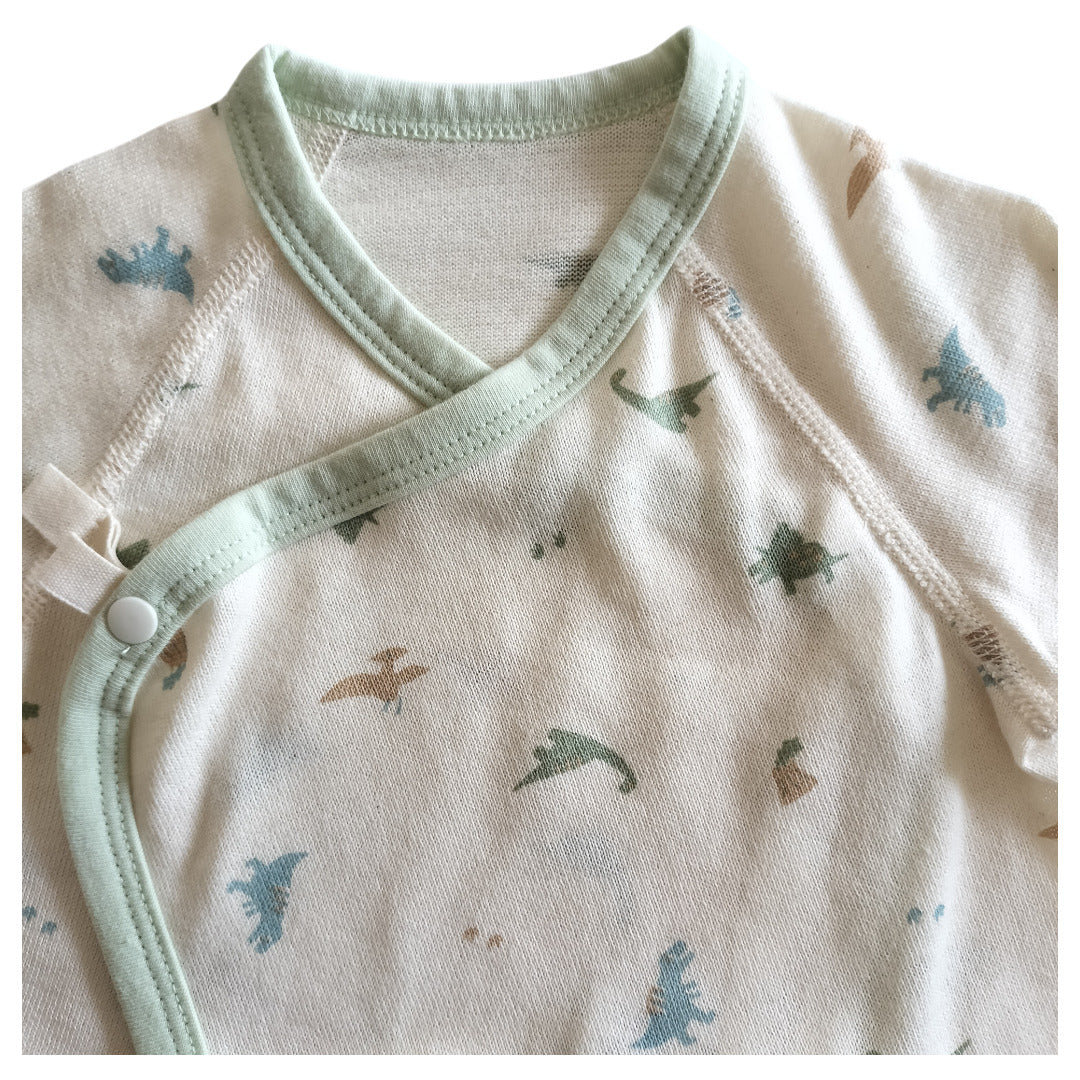 No.420901/オーガニック2wayコンビ肌着(恐竜)