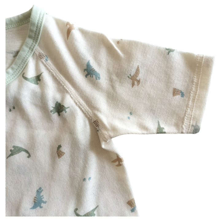 No.420901/オーガニック2wayコンビ肌着(恐竜)