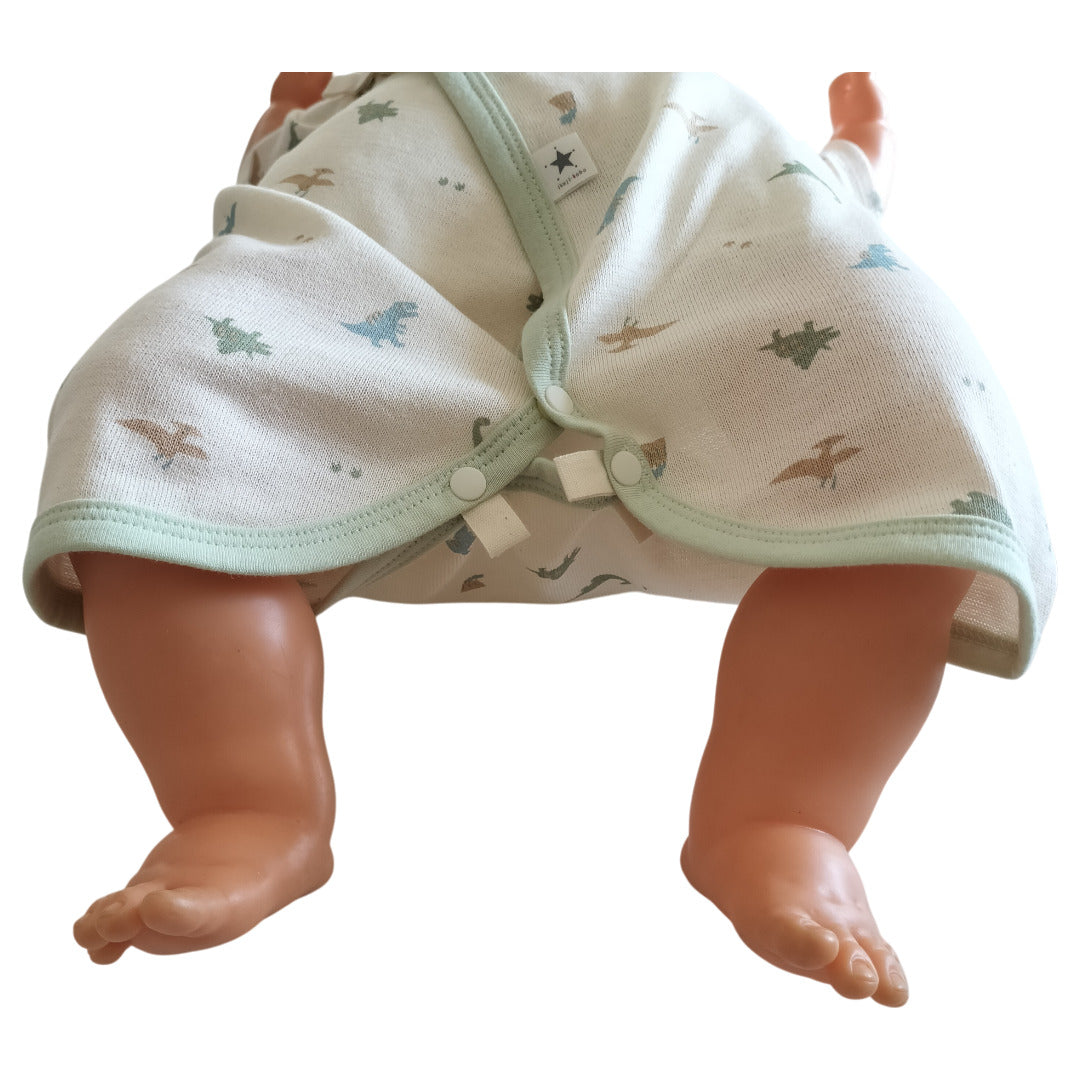 No.420901/オーガニック2wayコンビ肌着(恐竜)