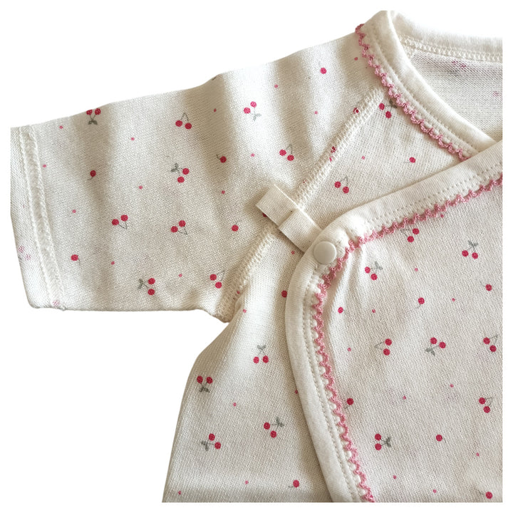 No.420801/オーガニック2wayコンビ肌着(さくらんぼ)