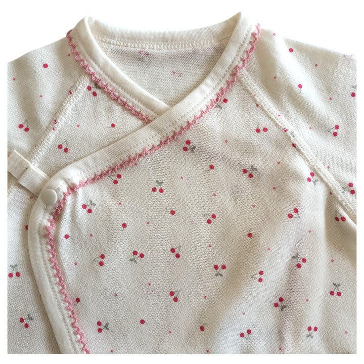 No.420801/オーガニック2wayコンビ肌着(さくらんぼ)