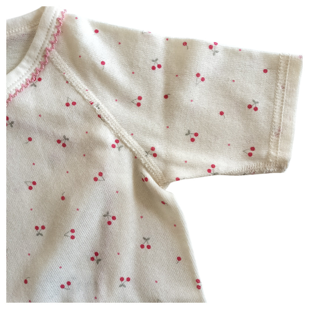 No.420801/オーガニック2wayコンビ肌着(さくらんぼ)