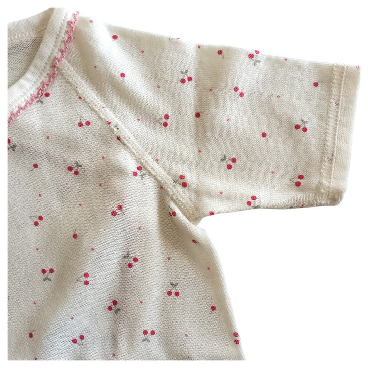 No.420801/オーガニック2wayコンビ肌着(さくらんぼ)