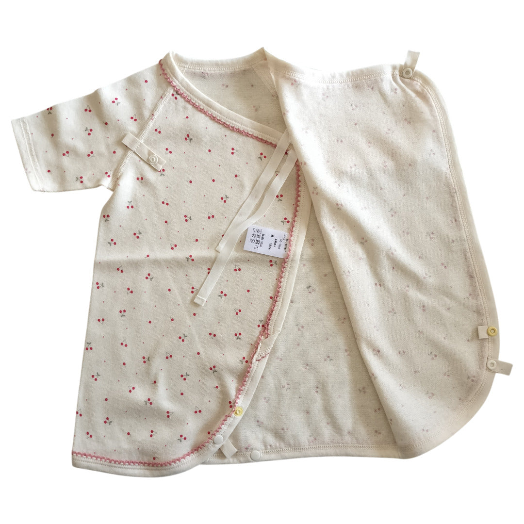 No.420801/オーガニック2wayコンビ肌着(さくらんぼ)