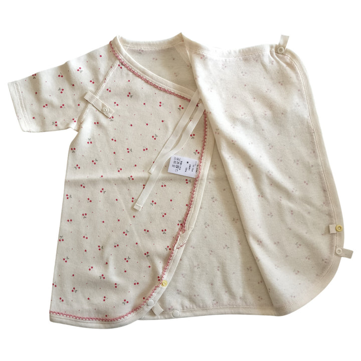 No.420801/オーガニック2wayコンビ肌着(さくらんぼ)