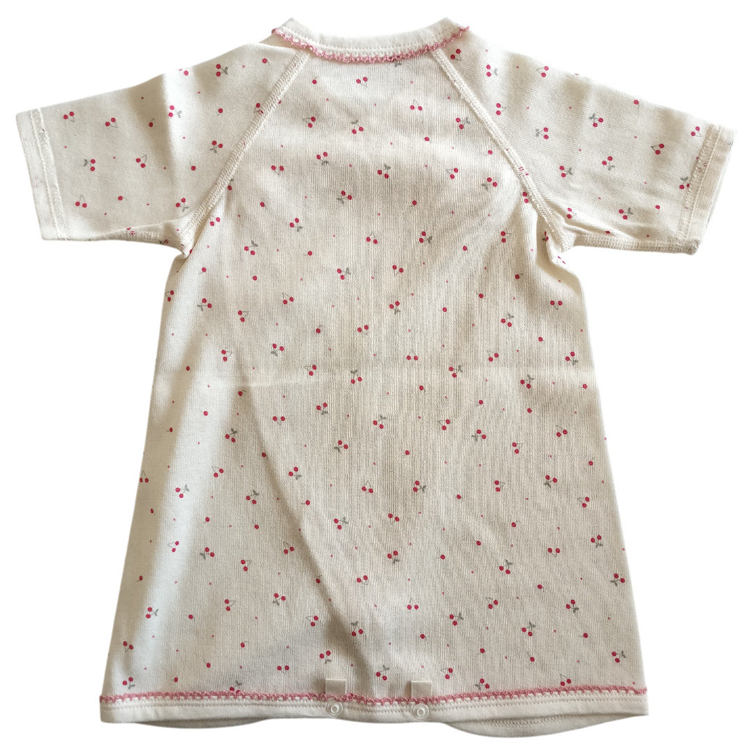 No.420801/オーガニック2wayコンビ肌着(さくらんぼ)