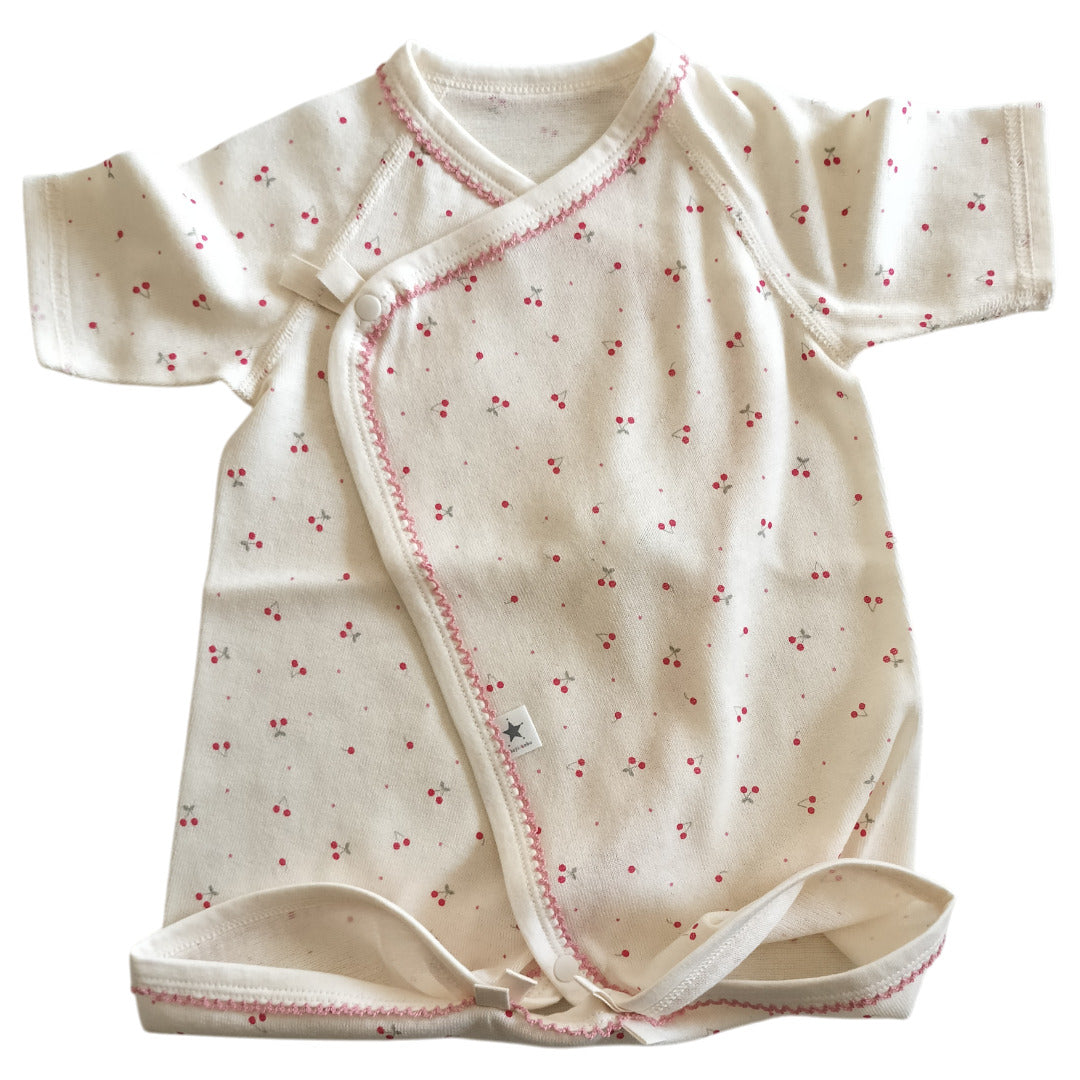 No.420801/オーガニック2wayコンビ肌着(さくらんぼ)