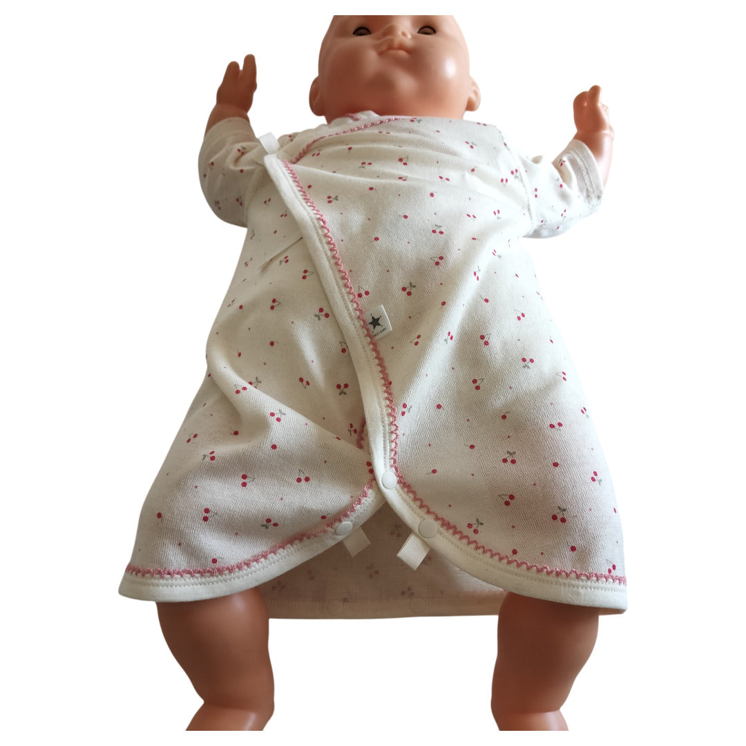 No.420801/オーガニック2wayコンビ肌着(さくらんぼ)