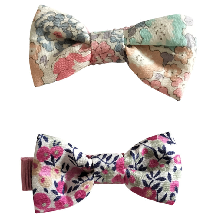 No.413457/ベビーヘアクリップ(リバティプリント)