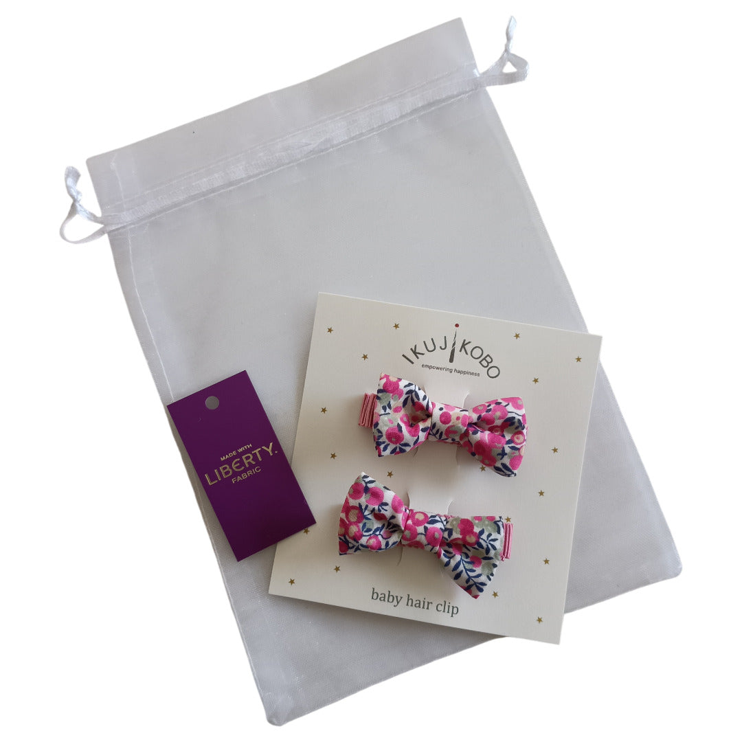 No.426859  オーガンジーミニギフト・ヘアクリップ(同色セット)