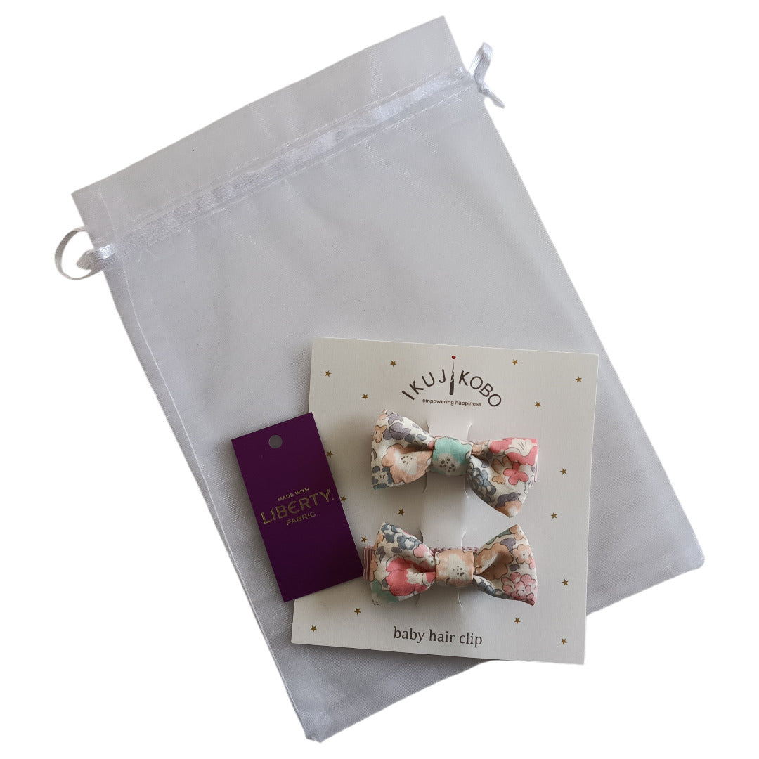 No.426859  オーガンジーミニギフト・ヘアクリップ(同色セット)