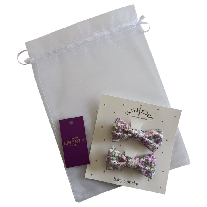 No.426859  オーガンジーミニギフト・ヘアクリップ(同色セット)