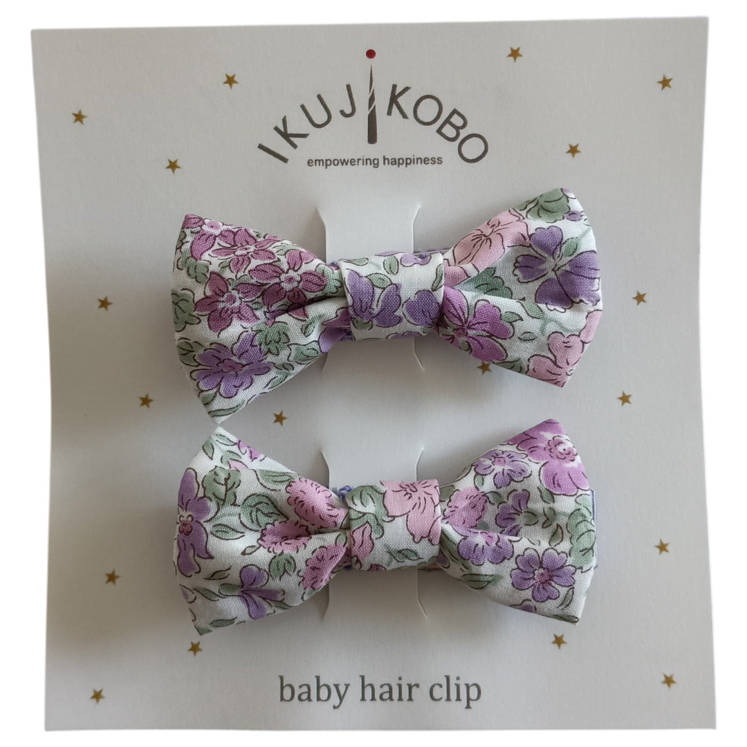 No.426957/ベビーヘアクリップ(リバティプリント)