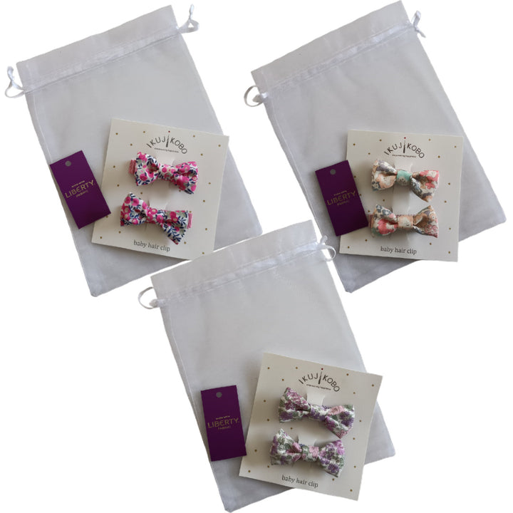 No.426859  オーガンジーミニギフト・ヘアクリップ(同色セット)