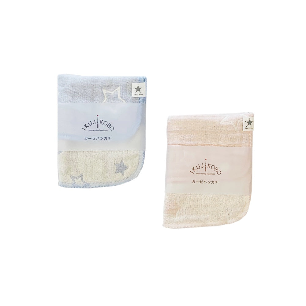 No.407009/オーガニック五重織ガーゼハンカチ